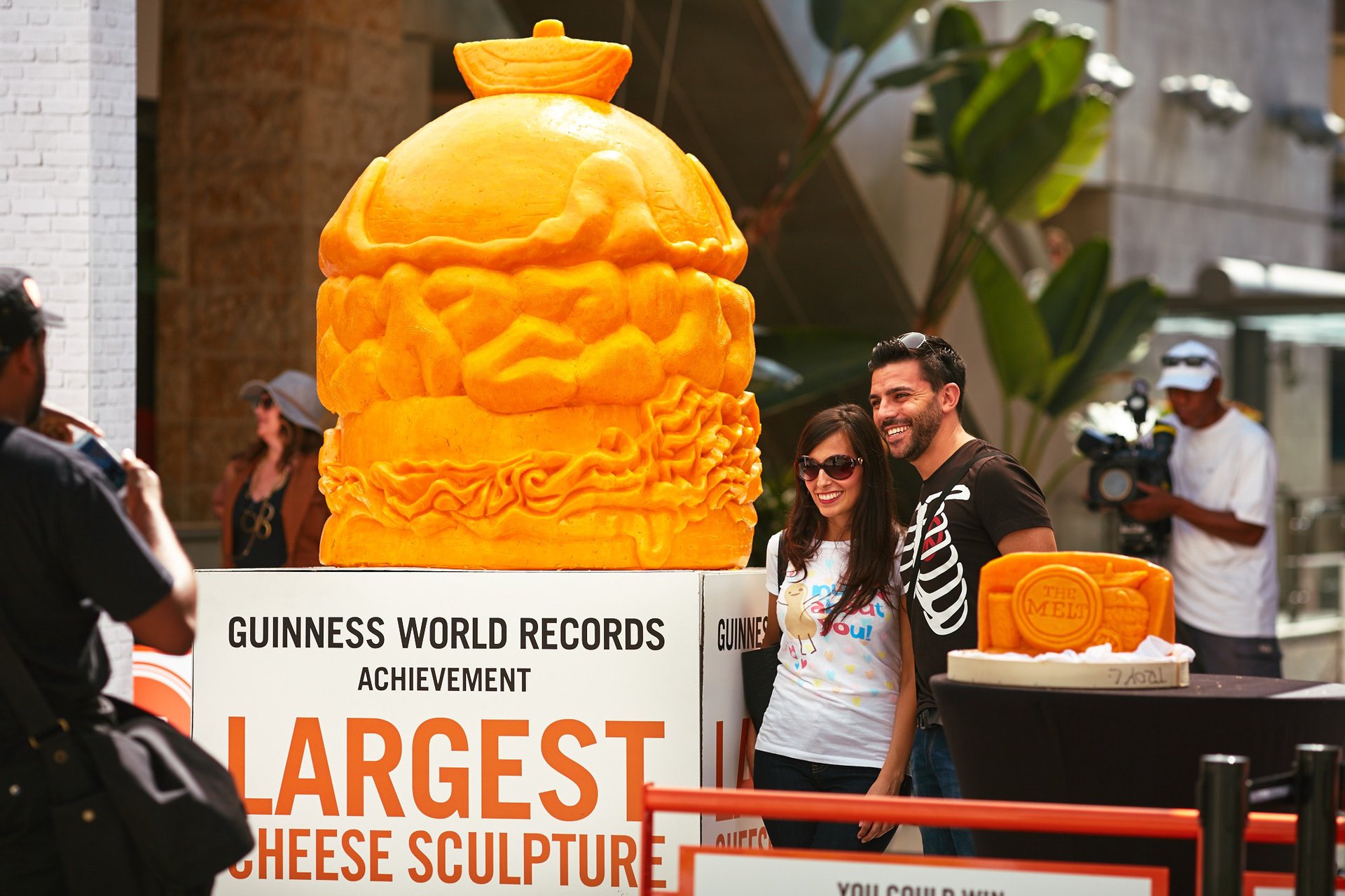 Troy Landwehr was the carving artist BeCore hired to create the world's largest cheese sculpture. 