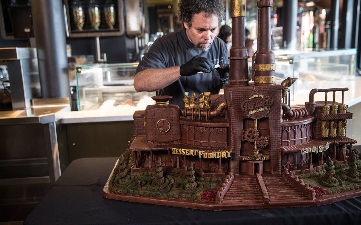 The Chocolate Genius aka Paul Joachim is an internationally known chocolate carving artist. 