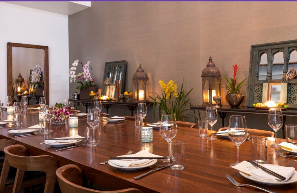 Cassia restaurant private dining room in los angeles 