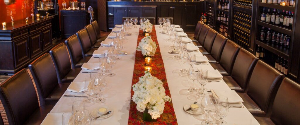 Osteria Mozza restaurant private dining room in los angeles 