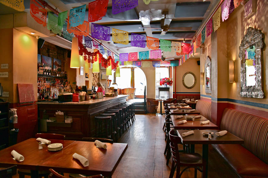 La Palapa restaurant indoor seating in New York City