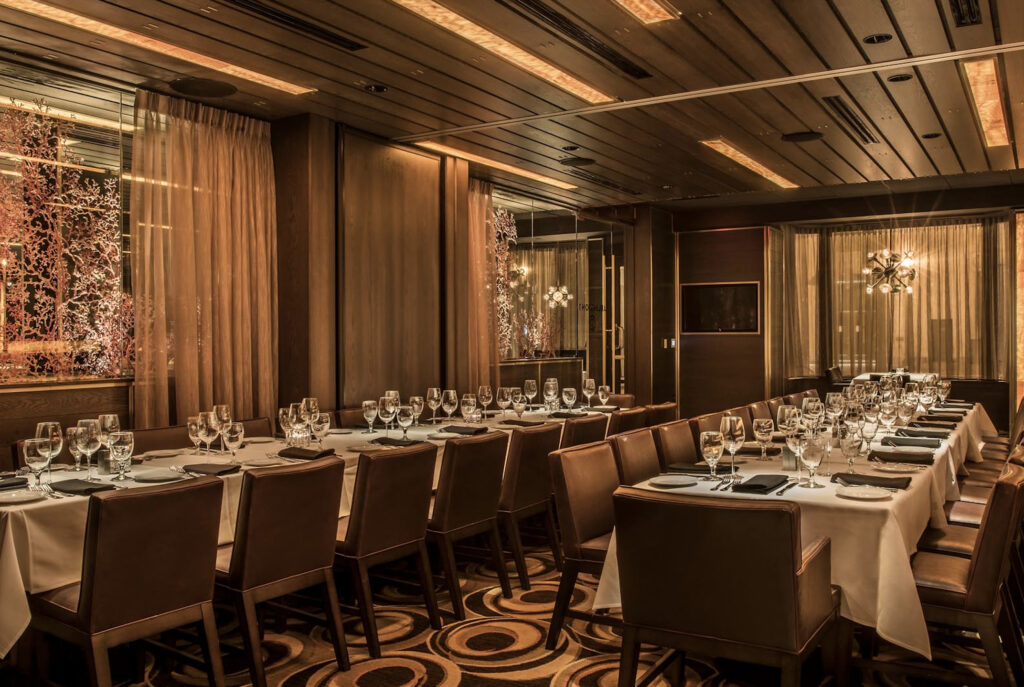 Private dining room at Ocean Prime Washington D.C.