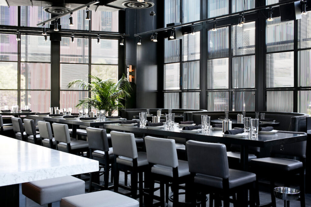 RPM Italian restaurant with a sleek industrial modern look