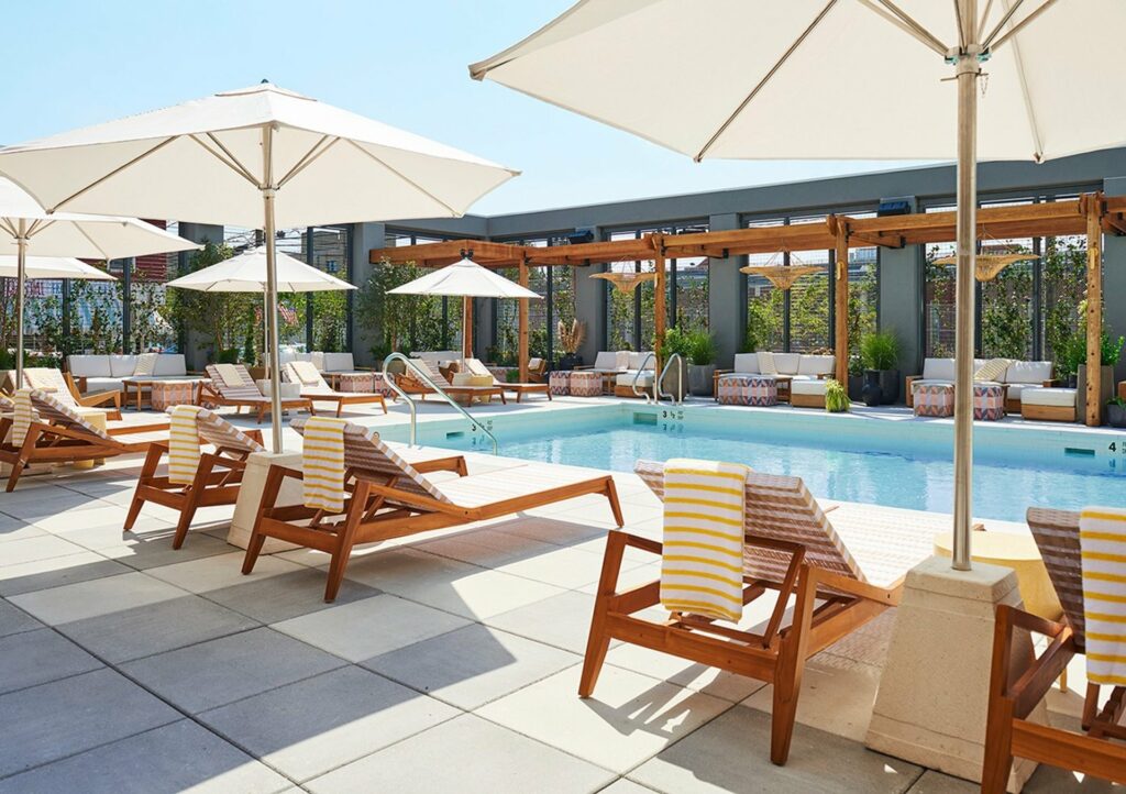 The Rockaway Hotel and Spa in New York pool area