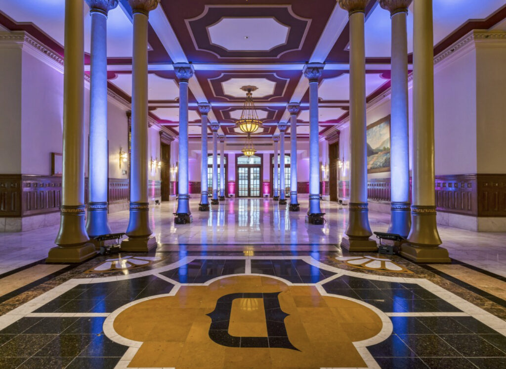 The Driskill Austin mezzanine venue 