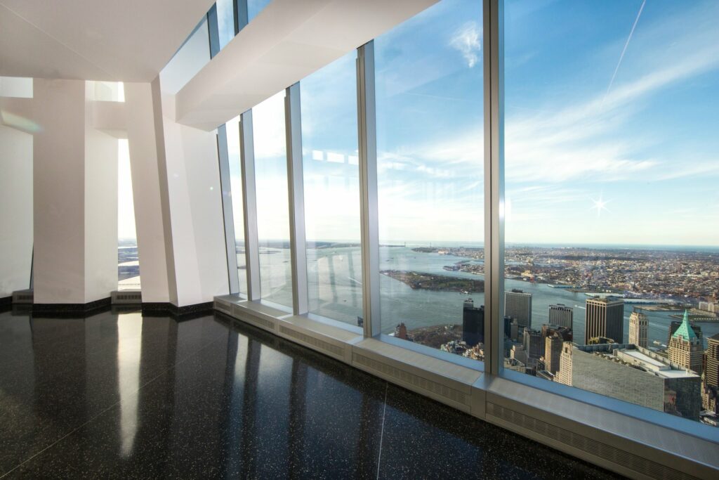 ASPIRE observatory with New York city view of Manhattan