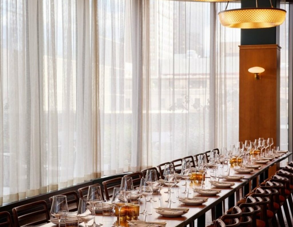 Ci Siamo private dining room in Chelsea near Javits Center