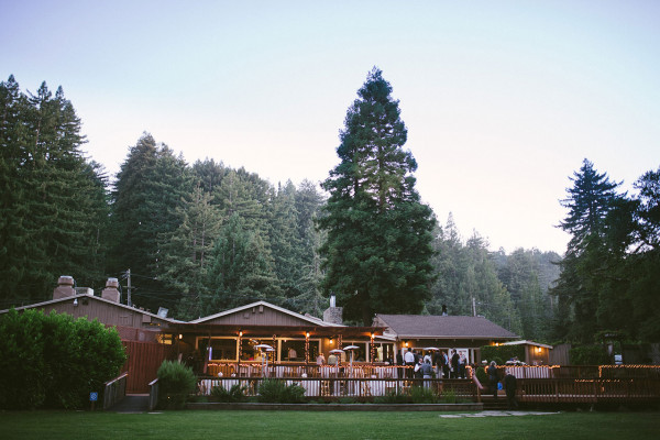 The Mountain Terrace venue near San Francisco surrounded by large lush trees