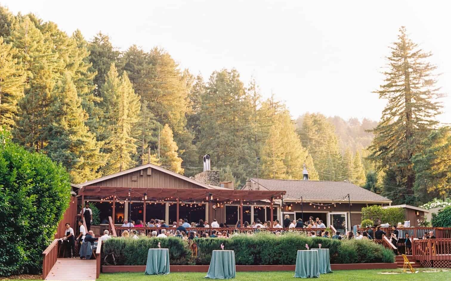 Mountain terrace San Francisco outside view with surrounding trees