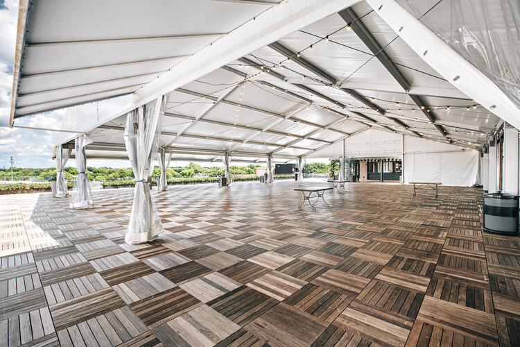 The ROOF at Ponce City Market Atlanta rooftop covered and tented area