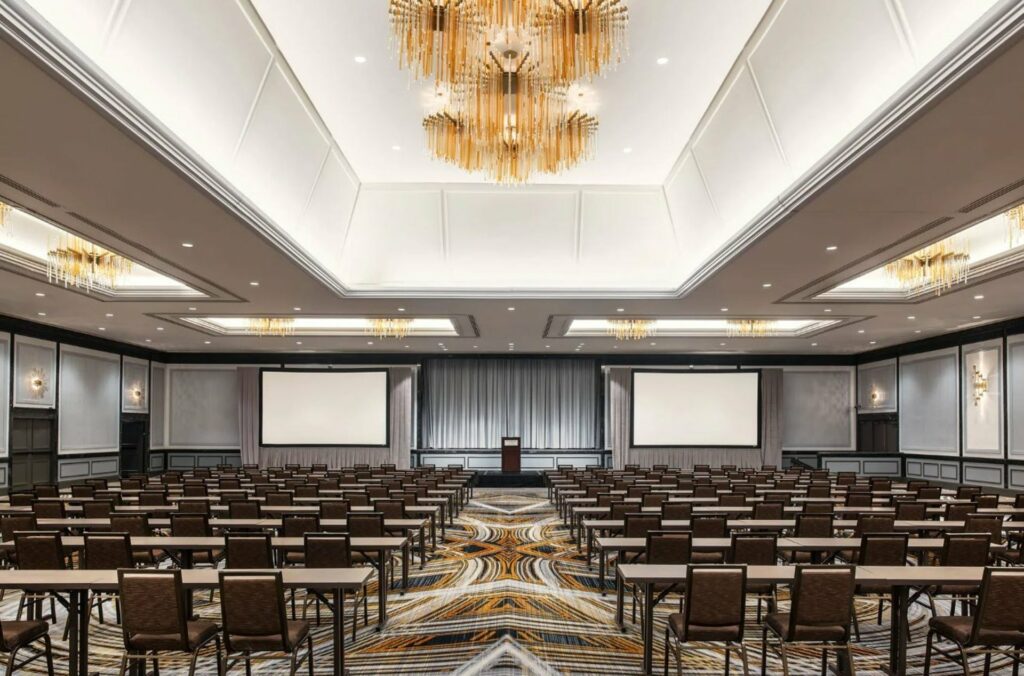 The Westin St. Francis San Francisco large venue with chandeliers 