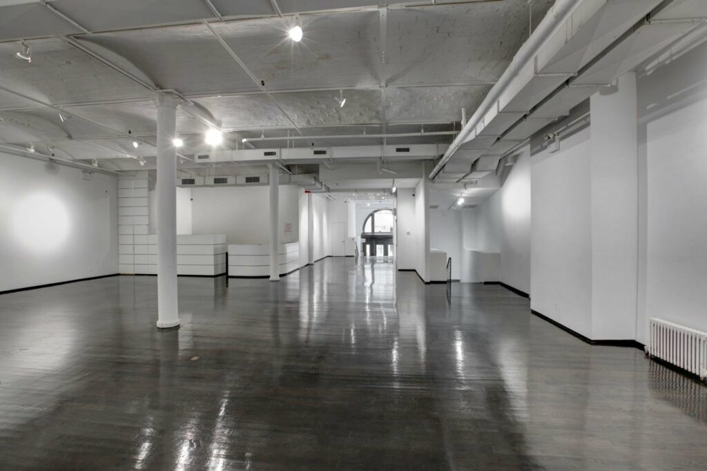 White Space Chelsea with white walls and white ceiling