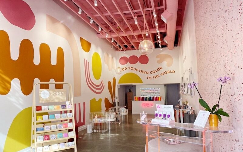 ORLY Color labs Los Angeles indoor venue space