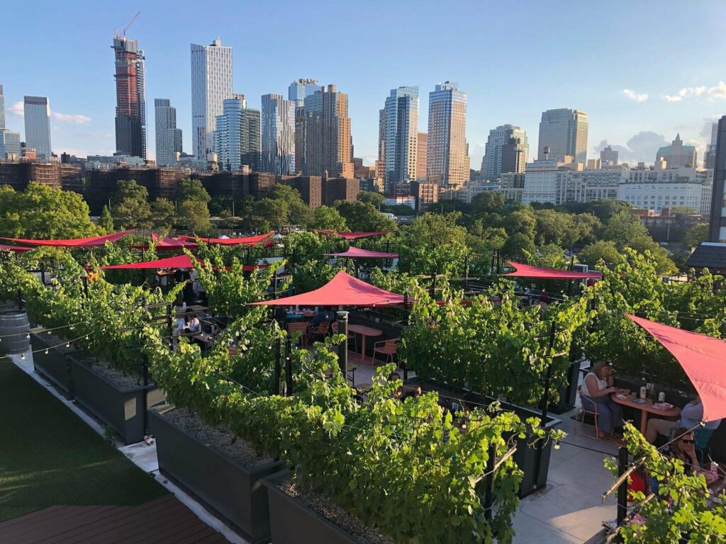 Rooftop Reds Brooklyn rooftop venue with city view