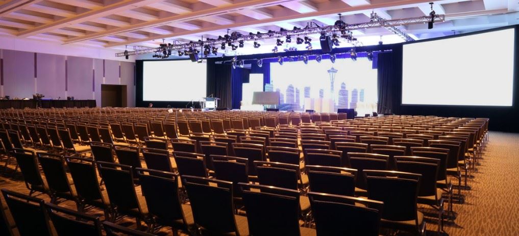 Seattle Convention Center auditorium and stage