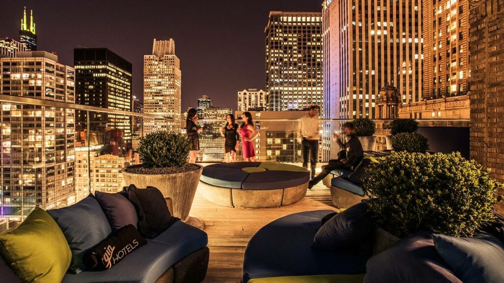 Cerise Chicago rooftop
