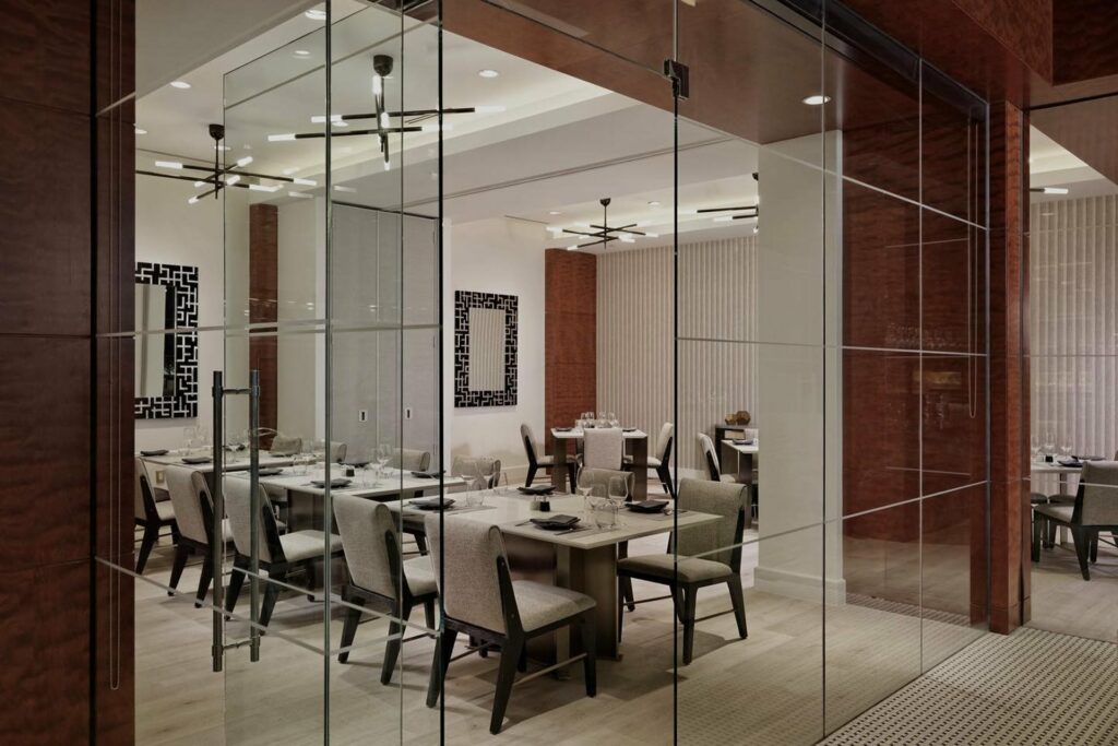 EDGE Restaurant and Bar private dining room 