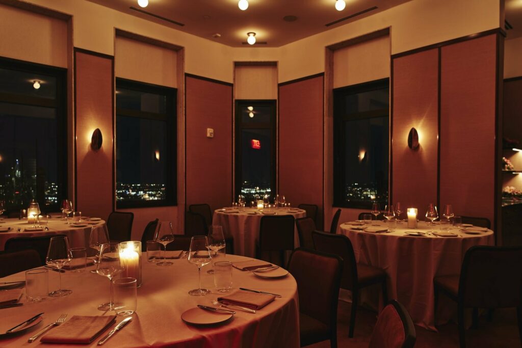 NYC Acclaimed Restaurant Saga's private dining room